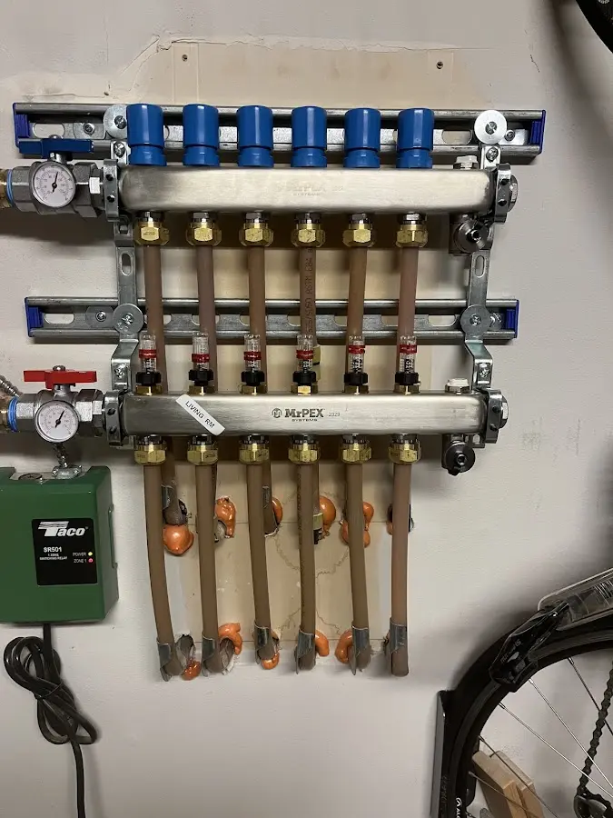 Plumber performing Gas Line Installation at a residential property in St. George